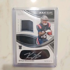 KYLE WILLIAMS 2025 IMMACULATE EYE BLACK RPA ROOKIE PATCH RC AUTO 51/99 