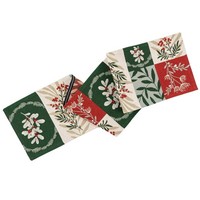 Sander Winter Greens Gobelin-Tischband LäUfer TischläUfer Floral Winter 20X96 Cm