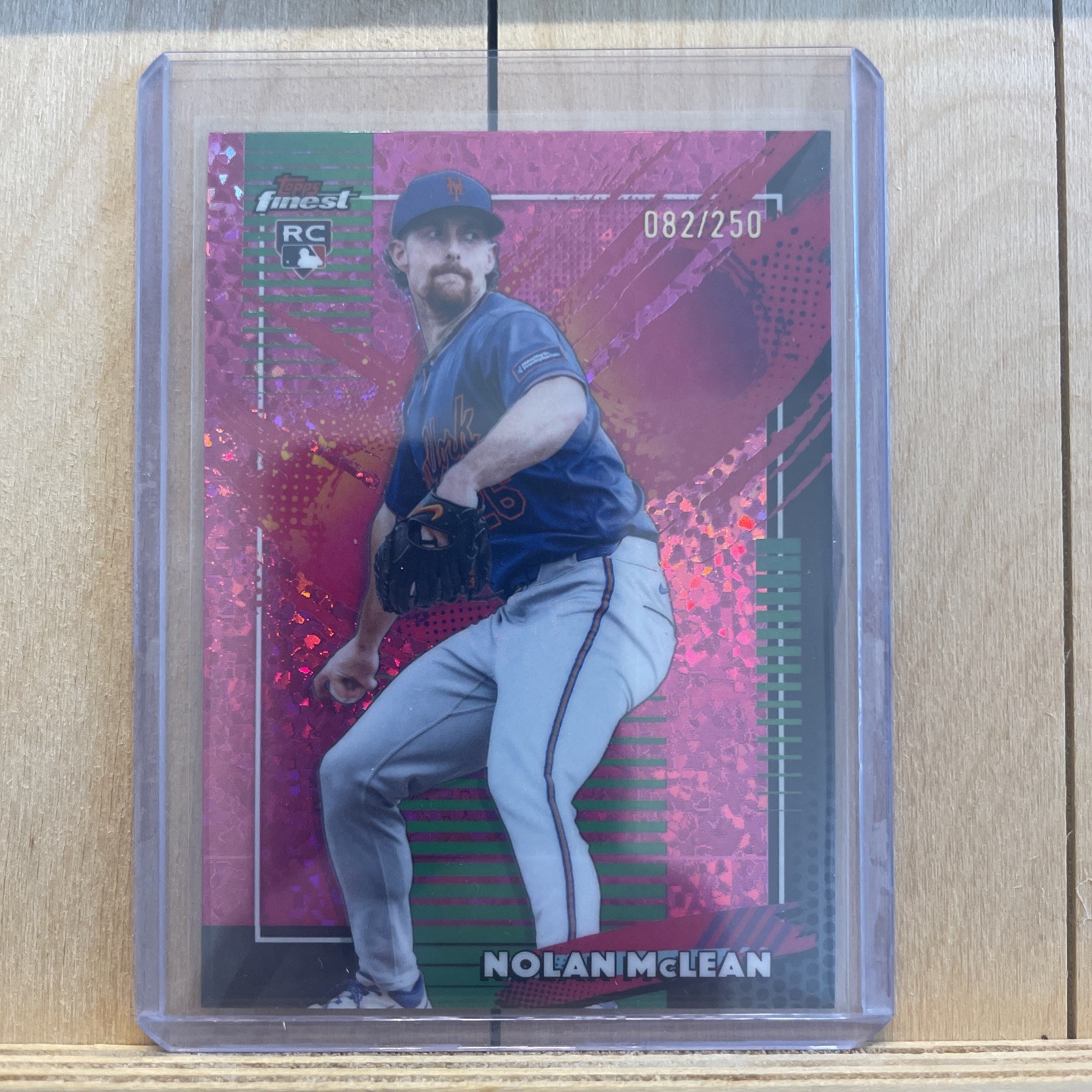 2026 Finest Nolan McLean Pink Refractors Rare/250