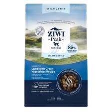 ZIWI Peak Steam  Dried Dog Food - Grass-fed Lamb w/Vegetables - High Protein,