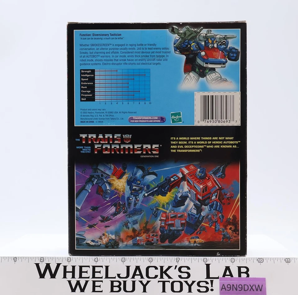 Smokescreen Transformers Reissue Commemorative Series 2002 Hasbro NEW SEALED - Image 4 of 4