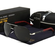 Aluminium HD Herren Fahren Sonnenbrille Polarisiert UV 400 Sport Pilotenbrille