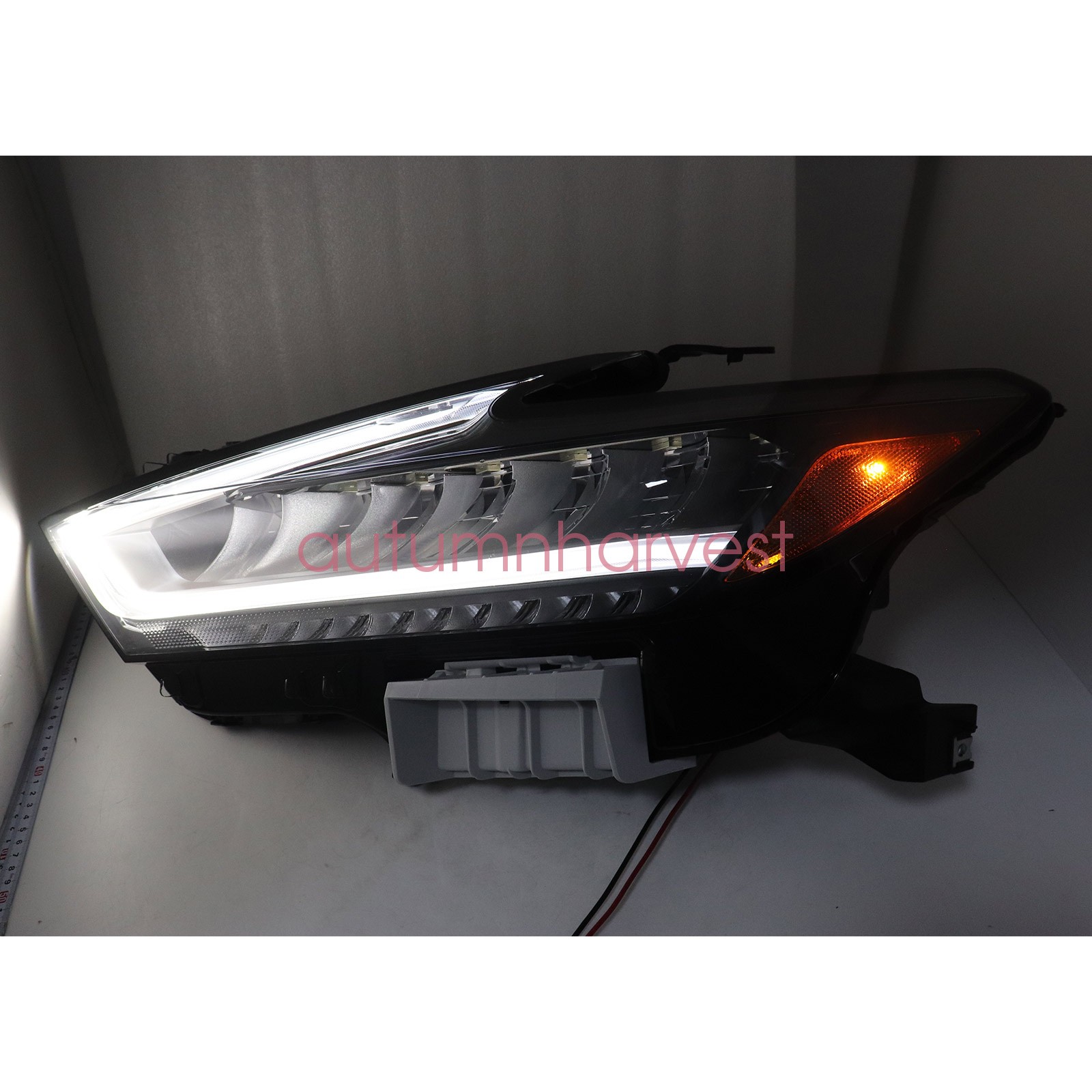 Fits Nissan Maxima 2019 2020 2021 Headlight LED Housing Chrome Driver Left Side