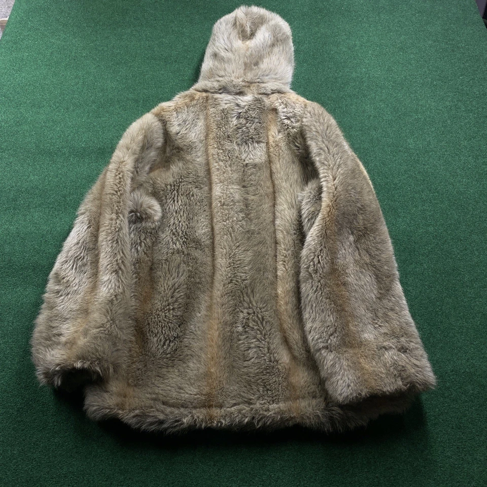 Vintage Zero King Jacket Mens 42 Brown 80S 90S Fur Arctic Parka Coat USA MADE - Image 3 of 4