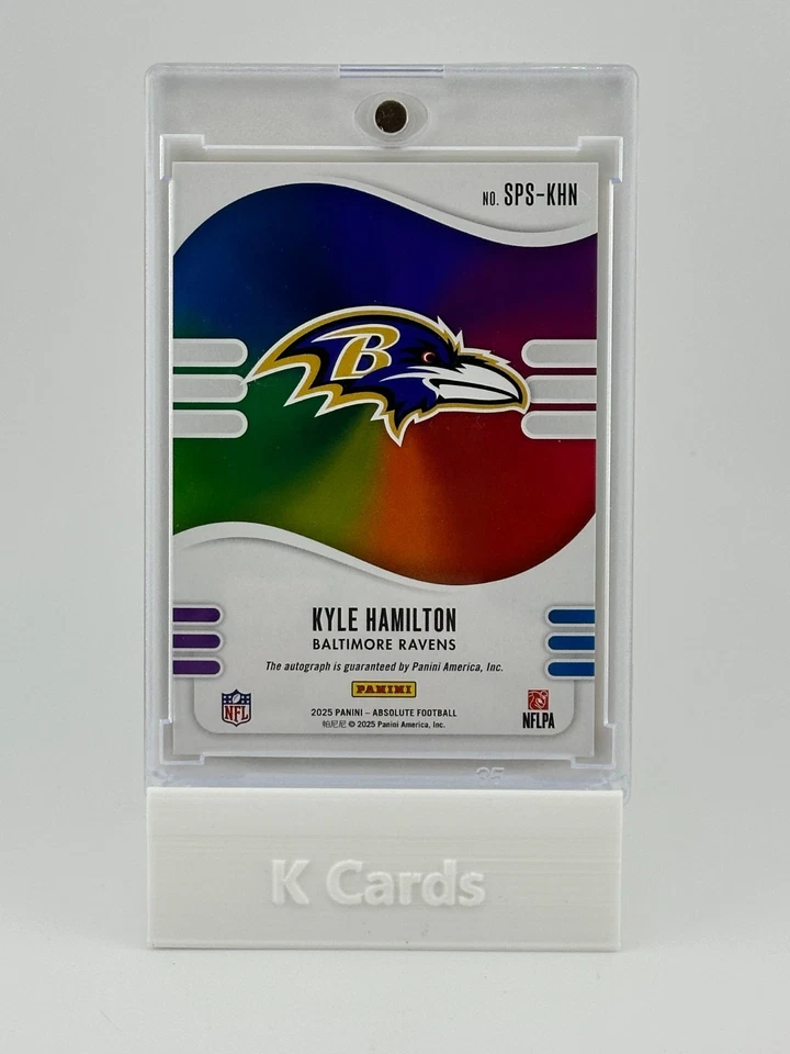 Kyle Hamilton [Gold] #SPS-KHN 2025 Panini Absolute Auto 02/10 - Image 2 of 2