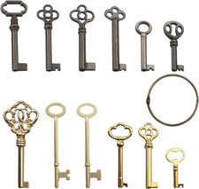 Skeleton Key Set,Universal Skeleton Replacement Keys  Vintage Keys Kit for Anti