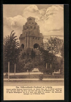 Ansichtskarte Leipzig, Das Völkerschlachtdenkmal 