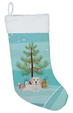 Small Greek Domestic Dog Kokoni Christmas Tree Stocking CK3510CS