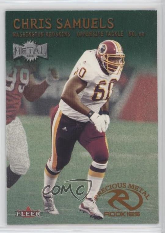 2000 Fleer Metal Precious Rookies Emerald Chris Samuels #221 Rookie RC 5z0