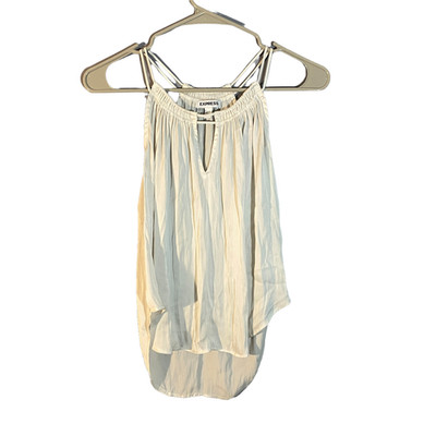 Express White Sleeveless Key Whole Tank Top Blouse Women Sz XS