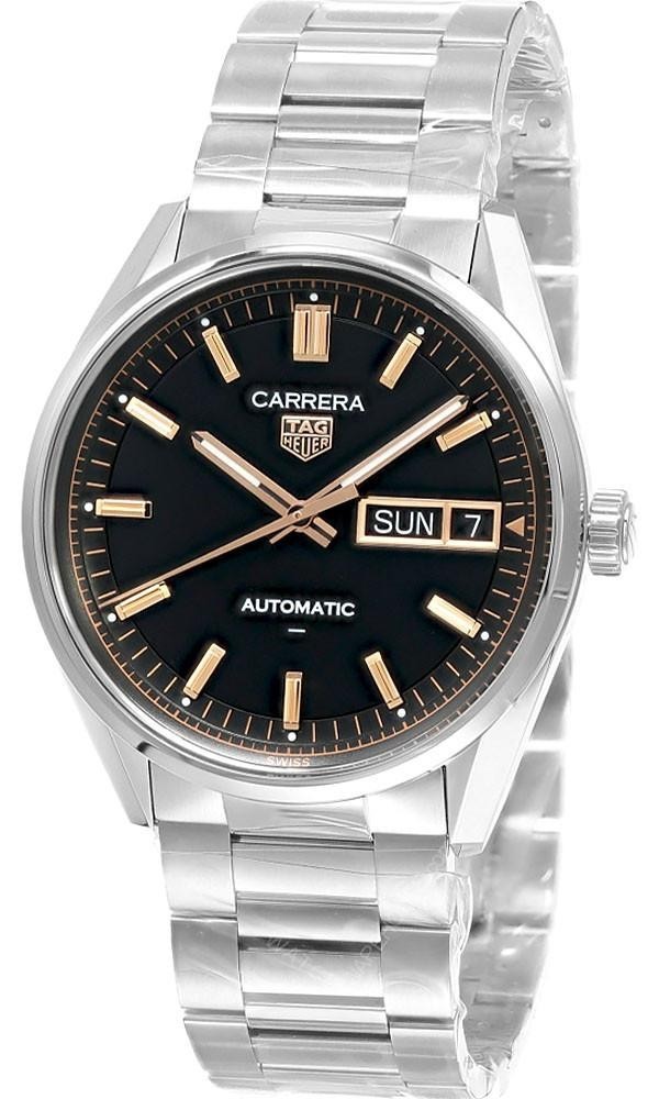 Tag Heuer Carrera Day-Date Automatic 41mm Black Dial Men's Watch