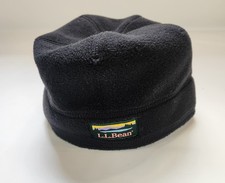 LL Bean Kids Size M Black Fleece Winter Hat