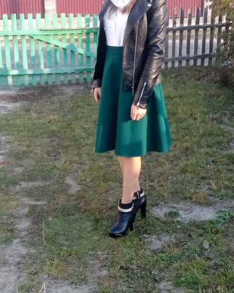 Women Skirt Green 42