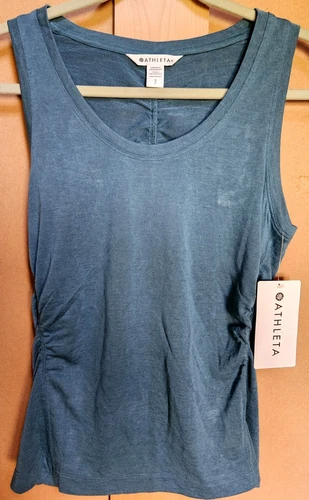 NWT Athleta Breezy Runched Tank Womens Size Small