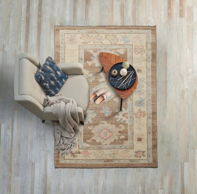 Turkish Arts & Crafts/Mission Oushak 3x5 Camel Hand Knotted Wool Area Rug
