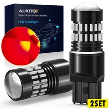 AUXITO 7443 7444 7440 7441 LED Bulbs Brake Stop Light Lamp Red Super Bright 4PCS