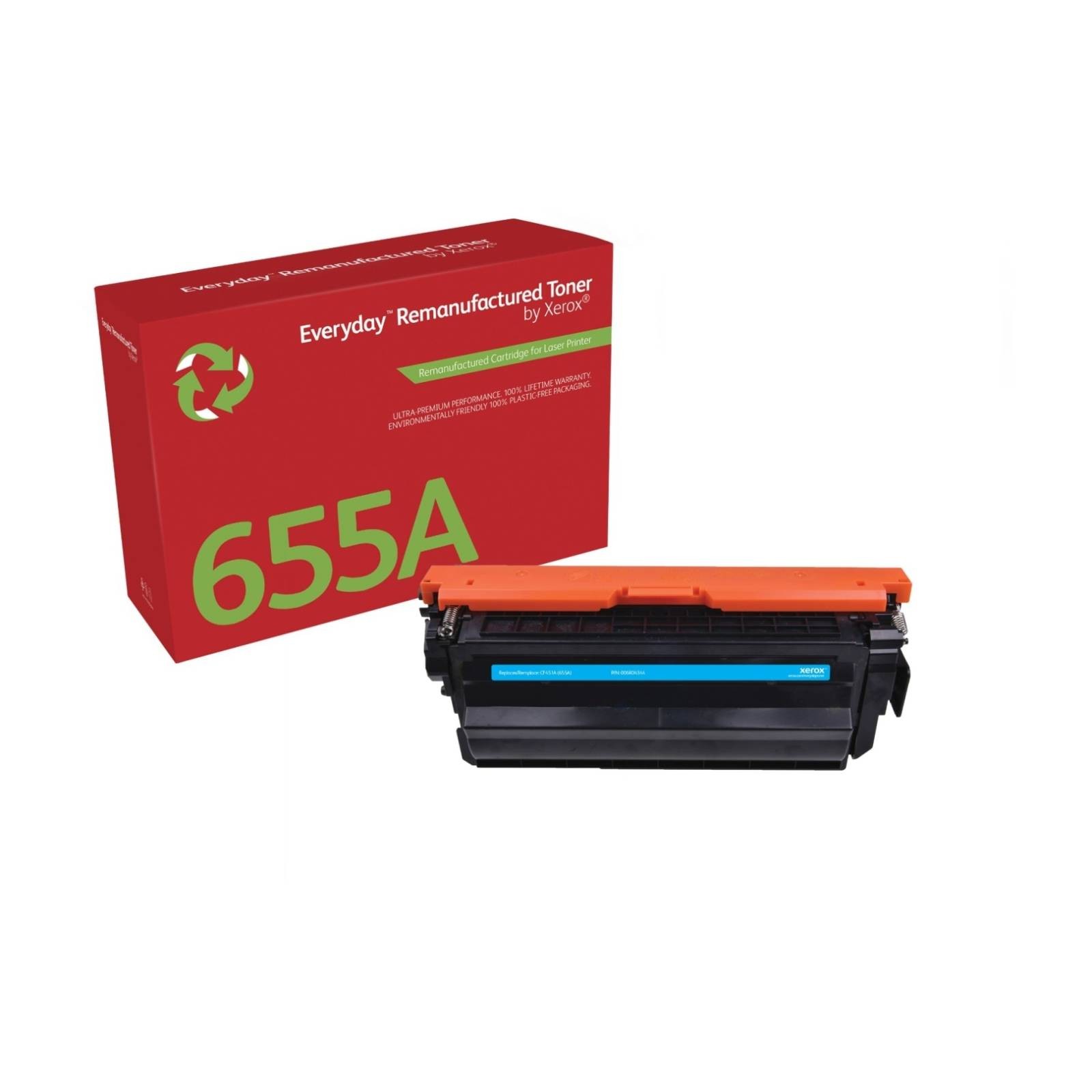 Xerox Everyday 006R04344 Cyan Toner Cartridge Compatible with HP 655A/C
