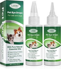 Eye Drops for Dogs, 2PCS Cats and Dogs Eye Drops, Dog Eye Infection Treatment Re