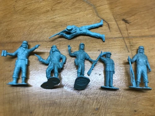 VINTAGE MARX CAPTAIN GALLANT FORT PLAYSET CUFFY 60MM PLASTIC TOY FRENCH SOLDIERS