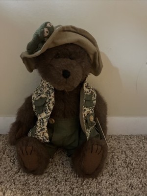 Boyds Bear Orvis T. Fisher With Tad Plush Stuffed 12'' Animal Bear Frog 904131