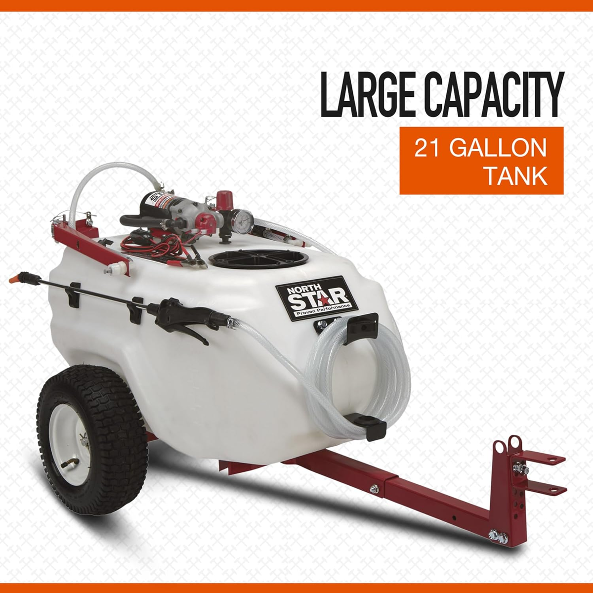 春日（KASUGA）K−country SH420 North Star 282785 31 Gallon Tow-Behind Boom Broadcast and Spot