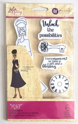 Prima Julie Nutting -  KYA  - Paper Dolls Stamp Set - 6 Stamps -  913502 - NEW