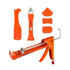 ValueMax Caulk Gun and Caulk Scraper Kit, 10OZ Smooth Silicone Caul... Fast Ship