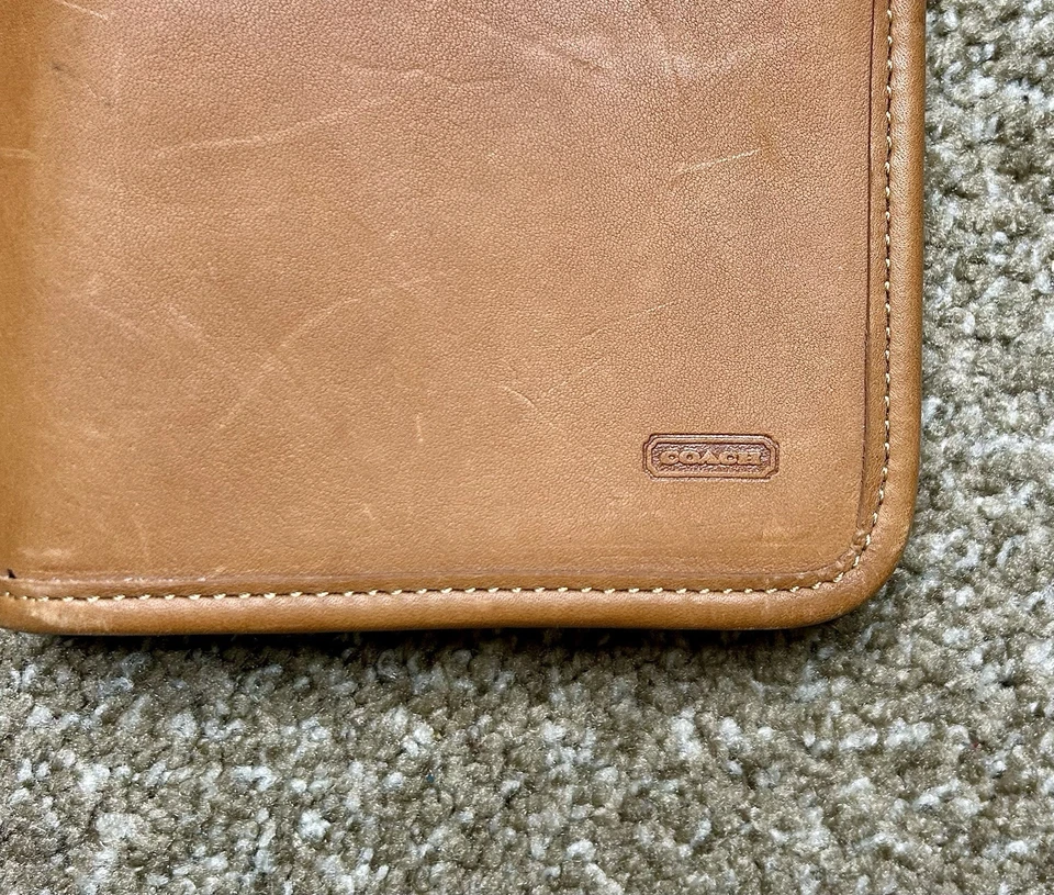 Coach Vintage Brown Leat Tie Case 90s Travel Clutch, 16in ( Tie Is Not Included) - Image 2 of 4