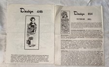 Design 854 Victorian Doll and Design 446 Oriental Doll / Potholder set Patterns