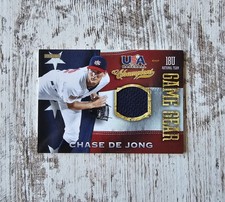 2013 USA Baseball Champions Game Gear Jerseys #15 Chase De Jong Jersey Panini