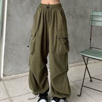 Retro Harajuku Wide Leg Jogginghose Hose Damen Streetwear Vintage Hip Hop