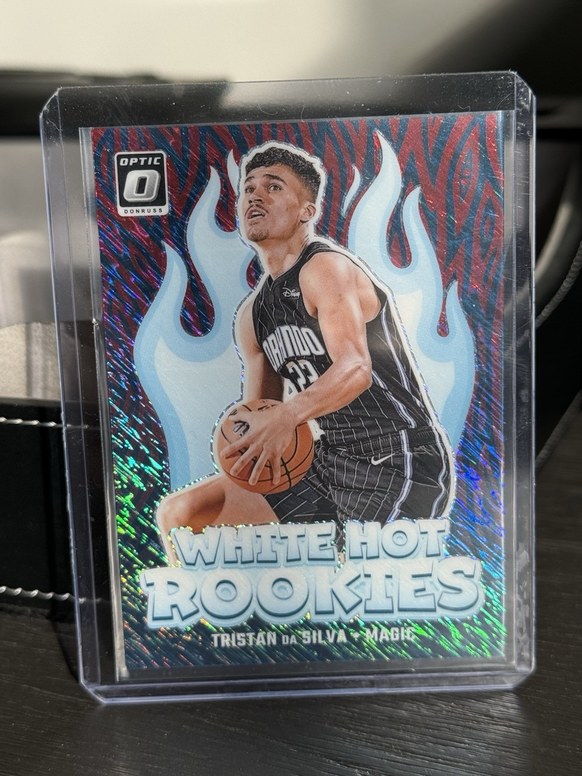 2024-25 Panini Optic - Tristan Da Silva #7 White Hot Rookies Red Shimmer 35/75