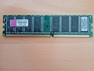2x RAM Speicher 2 GB =4GB gesamt Kingston KVR400X64C3AK2/2G Kit of 2  2.6 V