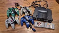 Nintendo 64 N64 PAL Console Bundle + 4 Controllers + Goldeneye + Mario Kart