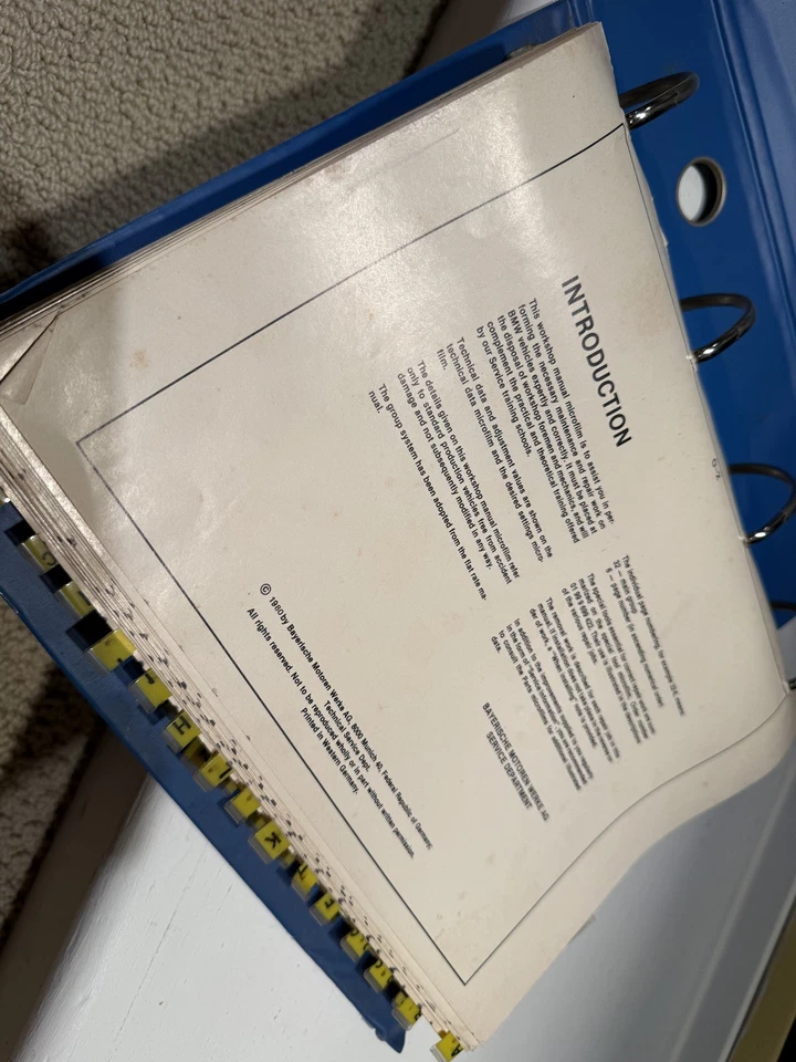 BMW E24 630/633csi manual de reparo de fábrica vol 1/bom - Imagem 4 de 4