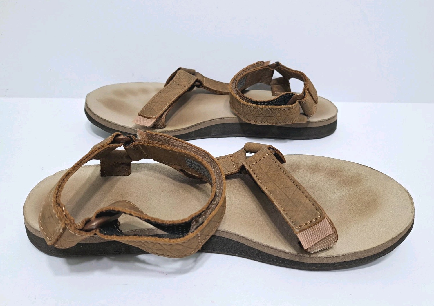 Teva Original Universal Brown Leather Basic Strap… - image 4
