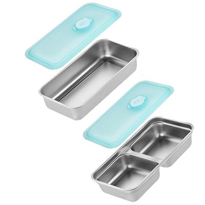 Tragbare Brotdose Lebensmittel Aufbewahrungsbox mit Deckel für Reise und Outdoor Camping J9D5