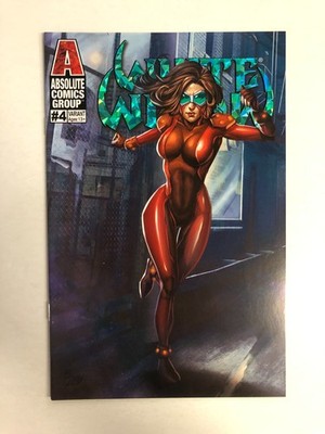 White Widow #4 - Ben Powell Artemis Unbound Kickstarter Variant - 2020 - Red Gi