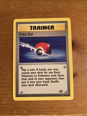 Pokémon TCG Jungle Poke Ball 64/64 1st Edition Regular Trainer