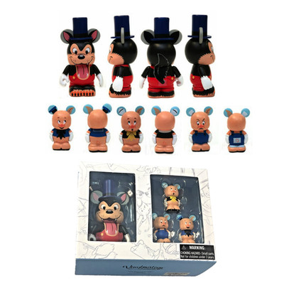 Disney Set Vinylmation   Big Bad Wolf Three Little Pigs 4 Figures 1x3'' 3x1.5''