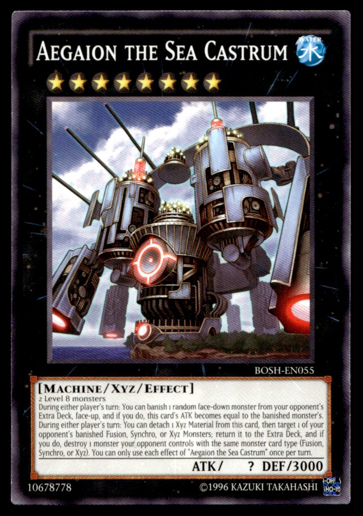 Aegaion the Sea Castrum - BOSH-EN055 - YuGiOh | Buy 3 Get 5 Free