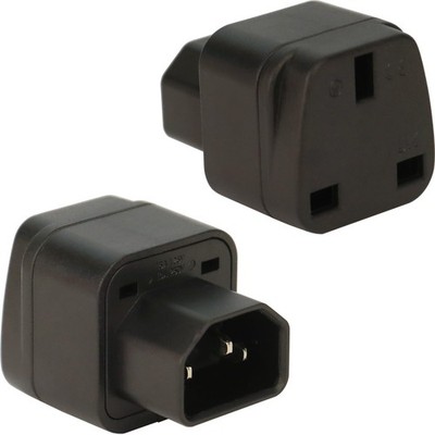 Wirafix C14 auf UK Steckdose, 2er Pack, IEC 60320 Stecker, 2 2er Pack 