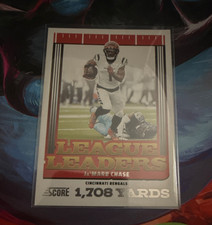 Panini Score League Leaders Ja'Marr Chase #2 Insert Cincinnati Bengals NFL Card