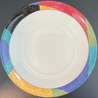 Mikasa CA M5101 Currents White Saucer Only Geometric Rim
