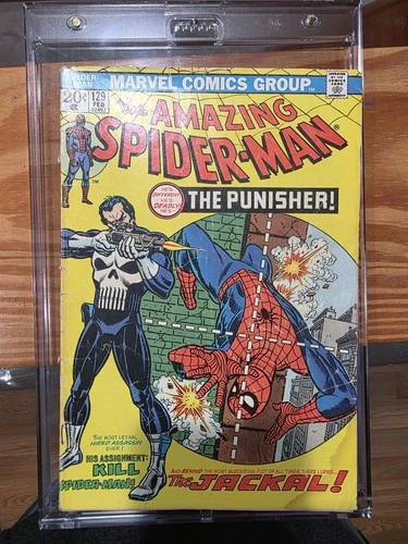Amazing Spider-Man #129 - 🔑 1st Appearance of The Punisher + Jackal - VG/FN