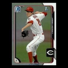 Jimmy Herget #30 2015 Bowman Chrome Draft Refractor Cincinnati Reds Baseball MLB