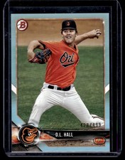 2018 Bowman Prospects Sky Blue D.L. Hall 420/499 Baltimore Orioles #BP107