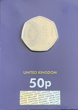 2020 ROSALIND FRANKLIN 50p COIN BUNC IN CHANGE CHECKER BLUE CARD Discovery DNA