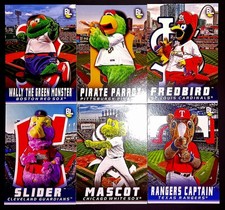 6 CARD LOT OF 2023 TOPPS BIG LEAGUE MASCOT BASEBALL CARDS 