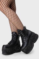 Killstar Cosmic Souls Ankle Boots Boot Womens Black Goth Alternative New With